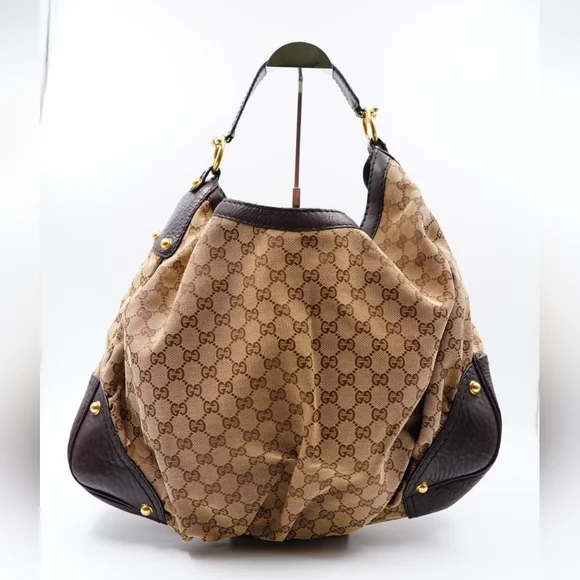 Gucci Brown Monogram GG Canvas Hobo Bag - Picture 7 of 14